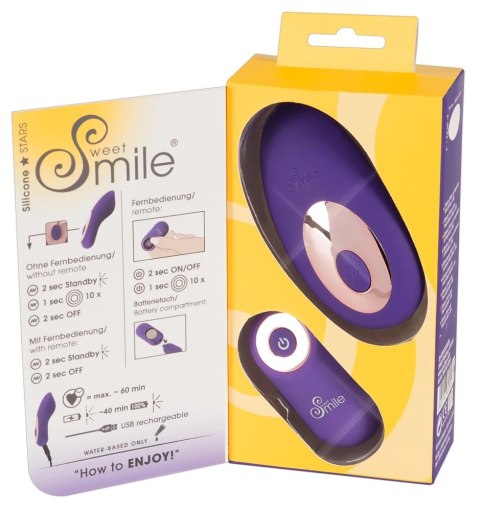 Sweet Smile Panty RC - Fioletowy system intymny, 10 trybow, 8,8 cm Sweet Smile Sweet Smile Panty RC - Fioletowy system intymny, 10 trybow, 8,8 cm Sweet Smile