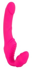 You2Toys Strapless Strap-On 2w1 Rożowy - Wibrujący, Bez Uprzęży, 21,8 cm Strapless Strap-On