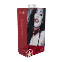 Milan Collection - Collar with Leash - Black/Red