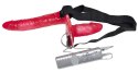 Bad Kitty Duo Strap-on czerwony z podwojnym systemem wibracji PVC Bad Kitty