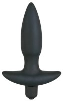 Black Velvets model 13cm - kompaktowa wtyczka analna z wibracją i uchwytem Black Velvets Black Velvets model 13cm - kompaktowa wtyczka analna z wibracją i uchwytem Black Velvets