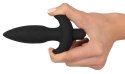 Black Velvets model 13cm - kompaktowa wtyczka analna z wibracją i uchwytem Black Velvets Black Velvets model 13cm - kompaktowa wtyczka analna z wibracją i uchwytem Black Velvets