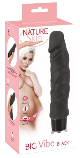 Nature Skin Wibrator Czarny 23 cm 8 Trybow Wibracji TPR Nature Skin