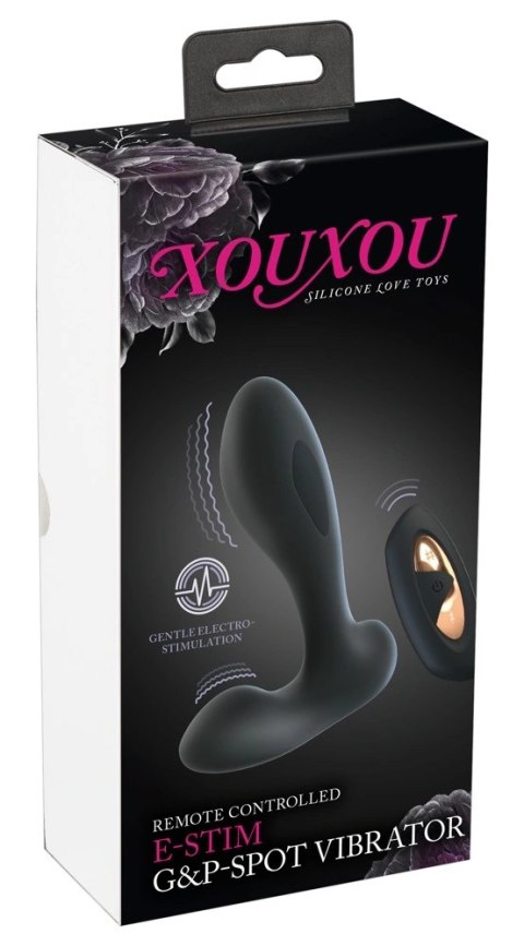 XOUXOU™ RC E-Stim G&P-Spot – Wibrator z Elektrostymulacją i Pilotem, 10+10 Trybów