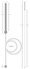 Penisplug Hollow Piss To Mouth - system intymny z rurką 88 cm Penisplug