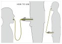 Penisplug Hollow Piss To Mouth - system intymny z rurką 88 cm Penisplug