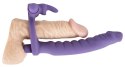 You2Toys Los Analos podwojny wibrator z pierścieniem silikonowy fioletowy You2Toys