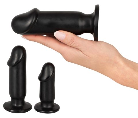 ANOS Plug Training Kit Zestaw 3 elastycznych korkow czarne PVC ANOS ANOS Plug Training Kit Zestaw 3 elastycznych korkow czarne PVC ANOS