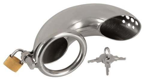 Fetish Collection Chastity Cage I - stalowa klatka z zamkiem, 13,5 cm Fetish Collection Fetish Collection Chastity Cage I - stalowa klatka z zamkiem, 13,5 cm Fetish Collection