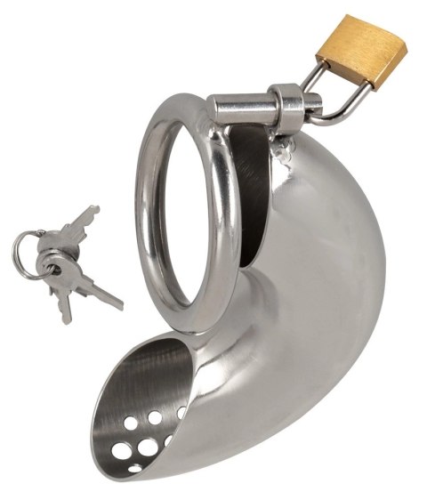 Fetish Collection Chastity Cage I - stalowa klatka z zamkiem, 13,5 cm Fetish Collection Fetish Collection Chastity Cage I - stalowa klatka z zamkiem, 13,5 cm Fetish Collection