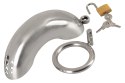 Fetish Collection Chastity Cage I - stalowa klatka z zamkiem, 13,5 cm Fetish Collection