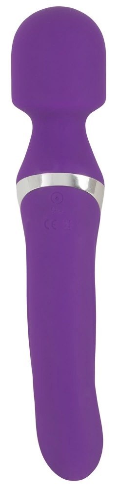 Javida Wand & Pearl - Masażer dwustronny fioletowy 24 cm ładowalny JAVIDA Javida Wand & Pearl - Masażer dwustronny fioletowy 24 cm ładowalny JAVIDA