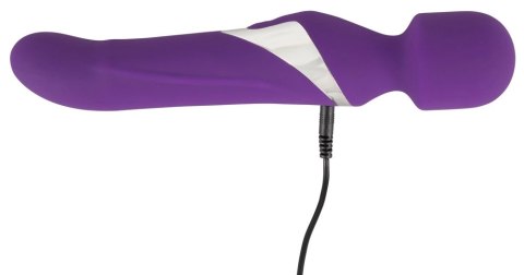 Javida Wand & Pearl - Masażer dwustronny fioletowy 24 cm ładowalny JAVIDA Javida Wand & Pearl - Masażer dwustronny fioletowy 24 cm ładowalny JAVIDA