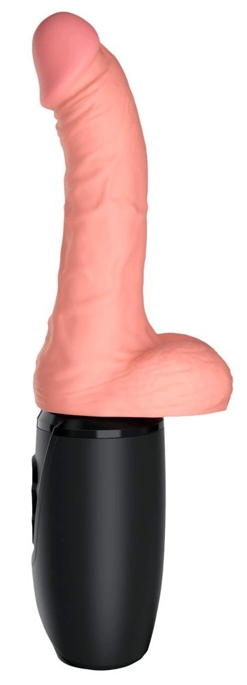 Pipedream King Cock Plus 17 cm Jasny - Model z funkcją ciepła i dynamiczną pracą King Cock Plus Pipedream King Cock Plus 17 cm Jasny - Model z funkcją ciepła i dynamiczną pracą King Cock Plus
