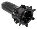 Stroker Rotating - Czarna maszyna intymna z 4 trybami i miękkim rękawem Stroker
