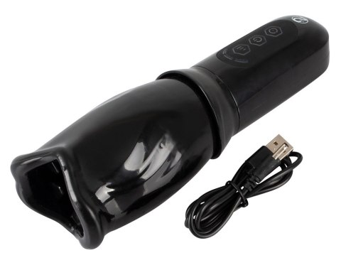 Stroker Rotating - Czarna maszyna intymna z 4 trybami i miękkim rękawem Stroker Stroker Rotating - Czarna maszyna intymna z 4 trybami i miękkim rękawem Stroker