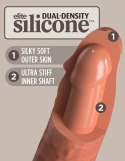 King Cock Elite Elite Vibrator silikonowy z przyssawką i pilotem 15cm ciemny King Cock Elite