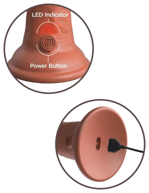 King Cock Elite Elite Vibrator silikonowy z przyssawką i pilotem 15cm ciemny King Cock Elite King Cock Elite Elite Vibrator silikonowy z przyssawką i pilotem 15cm ciemny King Cock Elite