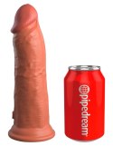 King Cock Elite Model 8" Silikonowy z Przyssawką, Ciemny, 20 cm King Cock Elite