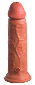 King Cock Elite Model 8" Silikonowy z Przyssawką, Ciemny, 20 cm King Cock Elite