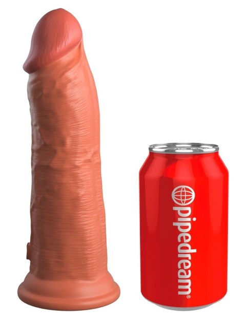 King Cock Elite Wibrator Silikonowy 20 cm z Pilotem i Przyssawką Ciemny King Cock Elite King Cock Elite Wibrator Silikonowy 20 cm z Pilotem i Przyssawką Ciemny King Cock Elite