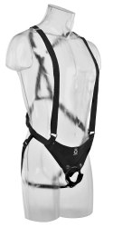 King Cock Model Uprząż z Anatomiczną Nakładką 25 cm Czarna King Cock