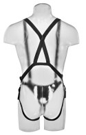 King Cock Model Uprząż z Anatomiczną Nakładką 25 cm Czarna King Cock