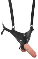 King Cock Model Uprząż z Anatomiczną Nakładką 25 cm Czarna King Cock