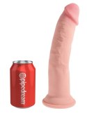 King Cock Plus model 23 cm jasny, elastyczny system z przyssawką King Cock Plus
