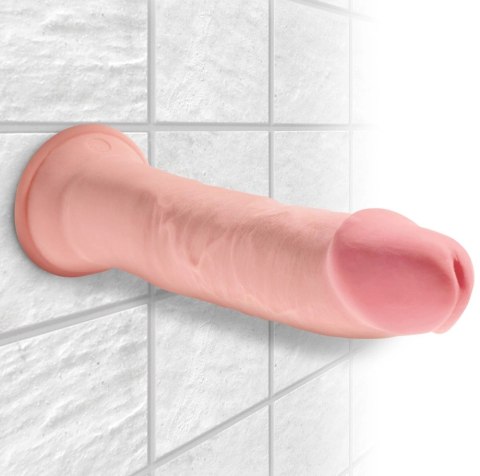 King Cock Plus model 23 cm jasny, elastyczny system z przyssawką King Cock Plus King Cock Plus model 23 cm jasny, elastyczny system z przyssawką King Cock Plus