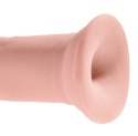 King Cock Plus model 23 cm jasny, elastyczny system z przyssawką King Cock Plus