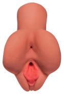 PDX Plus model dwukanałowy Fanta Flesh karmelowy 16,5 cm TPR PDX Plus