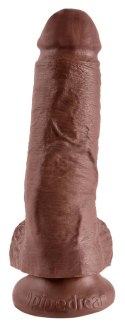 Pipedream King Cock Model 20 cm ciemny - anatomiczny kształt z przyssawką King Cock