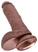Pipedream King Cock Model 20 cm ciemny - anatomiczny kształt z przyssawką King Cock