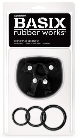 Basix Harness uniwersalny z 3 pierścieniami, regulowany system mocowania Basix Rubber Works
