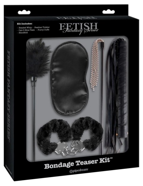 Fetish 5-częściowy zestaw akcesoriow do gier intymnych czarny Fetish Fantasy Series Limited Edition