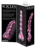 Icicles Model 24 szklany masażer kulkowy z sercem 20 cm Icicles
