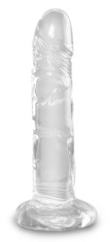 King Cock Clear Model Transparentny 15 cm z Przyssawką King Cock Clear