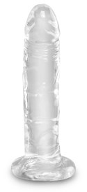 King Cock Clear Model Transparentny 15 cm z Przyssawką King Cock Clear