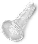 King Cock Clear Model Transparentny 15 cm z Przyssawką King Cock Clear