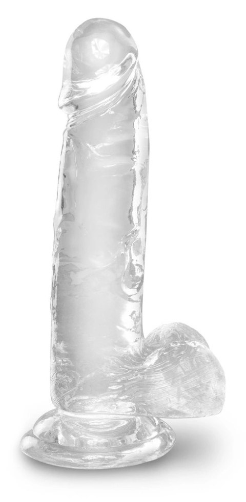 King Cock Clear model z przyssawką przezroczysty 18 cm TPE King Cock Clear King Cock Clear model z przyssawką przezroczysty 18 cm TPE King Cock Clear