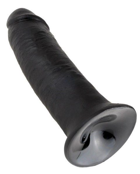 King Cock Czarny Model Zakrzywiony 25 cm z Przyssawką PVC King Cock King Cock Czarny Model Zakrzywiony 25 cm z Przyssawką PVC King Cock