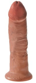 King Cock Model Zakrzywiony Przyssawka 24 cm ciemny PVC King Cock
