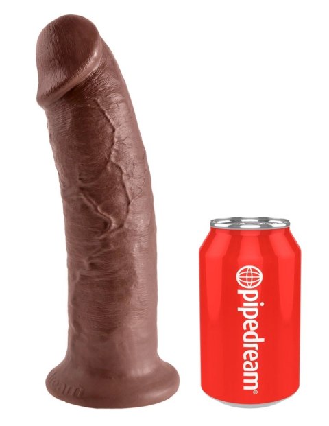 King Cock Zakrzywiony Model 25 cm z Przyssawką, brązowy od Pipedream King Cock King Cock Zakrzywiony Model 25 cm z Przyssawką, brązowy od Pipedream King Cock