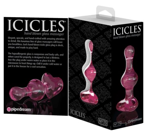 Pipedream Icicles 24 - szklany korek do masażu kulkowy 9,5 cm Icicles Pipedream Icicles 24 - szklany korek do masażu kulkowy 9,5 cm Icicles
