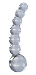 Pipedream Icicles 29 - Szklany masażer kulkowy, długość 12 cm Icicles