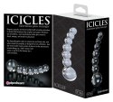 Pipedream Icicles 29 - Szklany masażer kulkowy, długość 12 cm Icicles