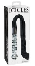 Pipedream Icicles No. 38 - szklany model z rączką i paskami, 63 cm Icicles
