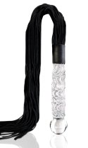 Pipedream Icicles No. 38 - szklany model z rączką i paskami, 63 cm Icicles
