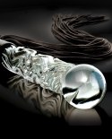 Pipedream Icicles No. 38 - szklany model z rączką i paskami, 63 cm Icicles